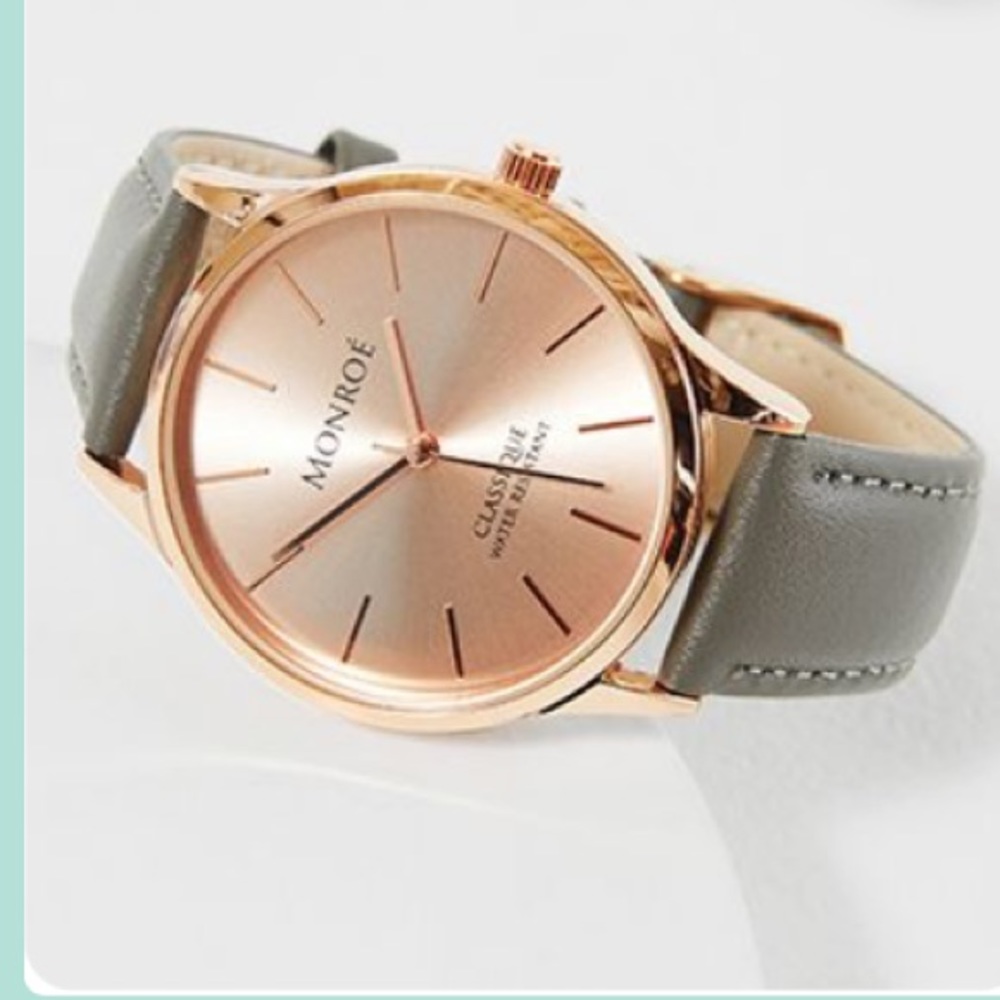 5/$25 Monroe classique watch in Sunburst Solerose
